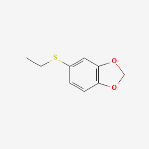 5-(Ethylthio)benzo[d][1,3]dioxole chemical structure (CAS 5279-34-5)