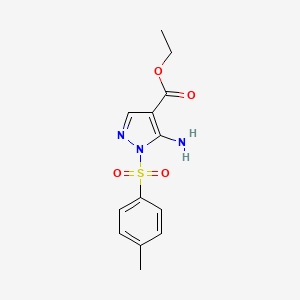 Ethyl 5-amino-1-tosyl-1H-pyrazole-4-carboxylate chemical structure (CAS 52793-45-0)