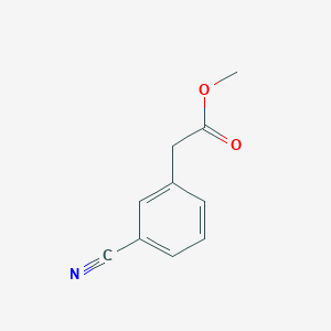 Methyl 2-(3-cyanophenyl)acetate chemical structure (CAS 52798-00-2)