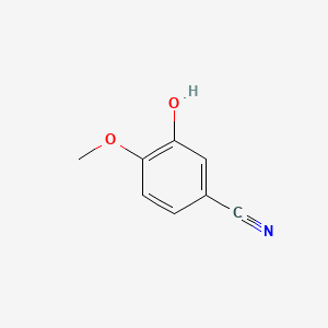 3-Hydroxy-4-methoxybenzonitrile chemical structure (CAS 52805-46-6)