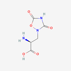 (S)-2-Amino-3-(3,5-dioxo-1,2,4-oxadiazolidin-2-yl)propanoic acid chemical structure (CAS 52809-07-1)