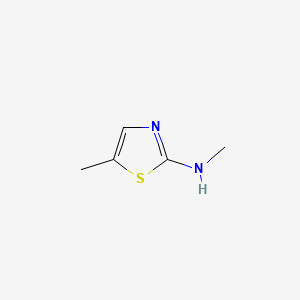 N,5-Dimethylthiazol-2-amine chemical structure (CAS 52829-91-1)
