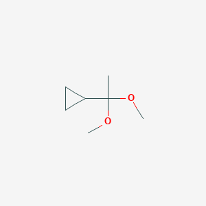 (1,1-Dimethoxyethyl)cyclopropane chemical structure (CAS 52829-97-7)