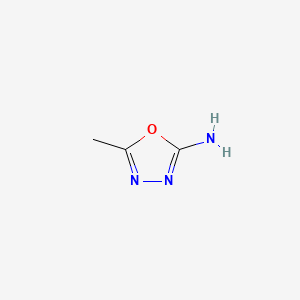 5-Methyl-1,3,4-oxadiazol-2-amine chemical structure (CAS 52838-39-8)