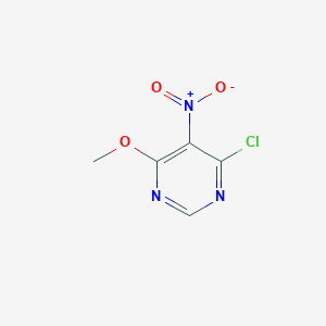 4-Chloro-6-methoxy-5-nitropyrimidine chemical structure (CAS 52854-14-5)