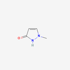 1-Methyl-1H-pyrazol-3(2H)-one chemical structure (CAS 52867-35-3)