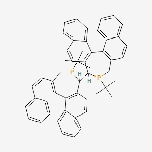 (3R,3′R,4S,4′S,11bS,11′bS)-4,4′-Bis(1,1-dimethylethyl)-4,4′,5,5′-tetrahydro-3,3′-bi-3H-dinaphtho[2,1-c:1′,2′-e]phosphepin chemical structure (CAS 528854-26-4)