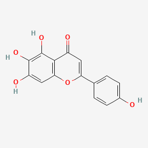 5,6,7-Trihydroxy-2-(4-hydroxyphenyl)-4H-chromen-4-one chemical structure (CAS 529-53-3)