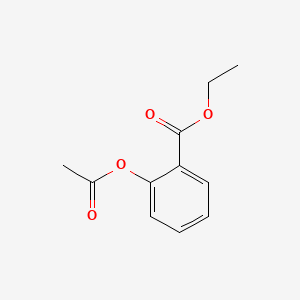 Ethyl 2-acetoxybenzoate chemical structure (CAS 529-68-0)