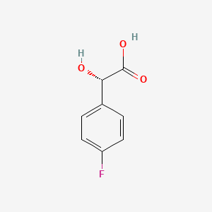 (2S)-2-(4-Fluorophenyl)-2-hydroxyacetic acid chemical structure (CAS 52923-25-8)