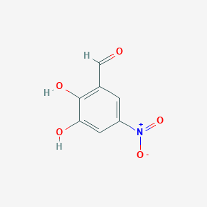 2,3-Dihydroxy-5-nitrobenzaldehyde chemical structure (CAS 52924-54-6)