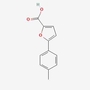 5-(p-Tolyl)furan-2-carboxylic acid chemical structure (CAS 52938-98-4)