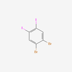 1,2-Dibromo-4,5-diiodobenzene chemical structure (CAS 529502-50-9)