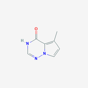 5-Methylpyrrolo[2,1-f][1,2,4]triazin-4(1H)-one chemical structure (CAS 529508-54-1)