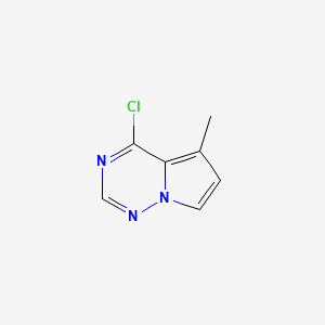 4-Chloro-5-methylpyrrolo[2,1-f][1,2,4]triazine chemical structure (CAS 529508-56-3)