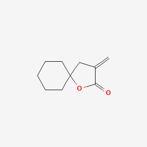 3-Methylene-1-oxaspiro[4.5]decan-2-one chemical structure (CAS 52978-85-5)