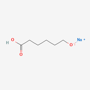 Sodium 5-carboxypentan-1-olate chemical structure (CAS 5299-61-6)