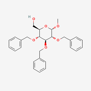 Methyl 2,3,4-Tri-O-benzyl-α-D-glucopyranoside chemical structure (CAS 53008-65-4)