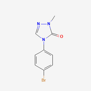 4-(4-Bromophenyl)-2-methyl-2,4-dihydro-3H-1,2,4-triazol-3-one chemical structure (CAS 530080-66-1)
