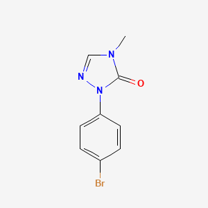 2-(4-Bromophenyl)-4-methyl-2,4-dihydro-3H-1,2,4-triazol-3-one chemical structure (CAS 530080-74-1)