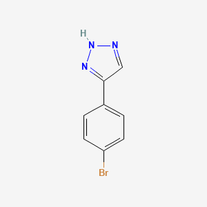 4-(4-Bromophenyl)-1H-1,2,3-triazole chemical structure (CAS 5301-98-4)