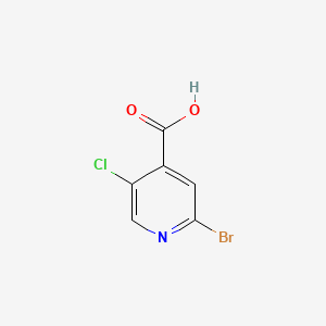 2-Bromo-5-chloroisonicotinic acid chemical structure (CAS 530156-90-2)