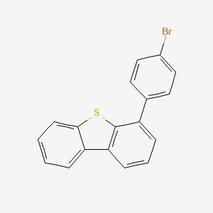 4-(4-Bromophenyl)dibenzo[b,d]thiophene chemical structure (CAS 530402-77-8)