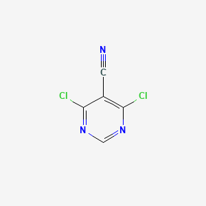 4,6-Dichloropyrimidine-5-carbonitrile chemical structure (CAS 5305-45-3)