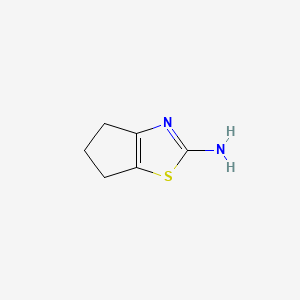 2-Amino-5,6-dihydro-4H-cyclopenta[d]thiazole chemical structure (CAS 53051-97-1)