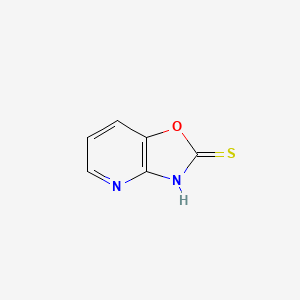 Oxazolo[4,5-b]pyridine-2(3H)-thione chemical structure (CAS 53052-06-5)