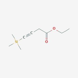 Ethyl 4-(trimethylsilyl)but-3-ynoate chemical structure (CAS 53059-24-8)