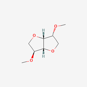 (3R,3aR,6S,6aR)-3,6-Dimethoxyhexahydrofuro[3,2-b]furan chemical structure (CAS 5306-85-4)
