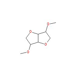 (3R,3aR,6S,6aR)-3,6-Dimethoxyhexahydrofuro[3,2-b]furan chemical structure (CAS 5306-85-4)