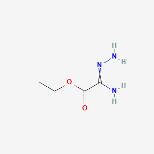 Ethyl 2-hydrazinyl-2-iminoacetate chemical structure (CAS 53085-26-0)