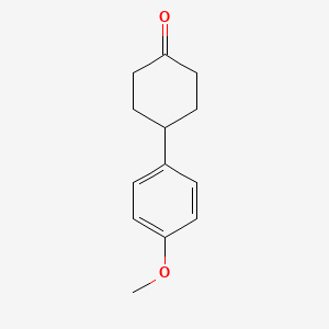 4-(4-Methoxyphenyl)cyclohexanone chemical structure (CAS 5309-16-0)