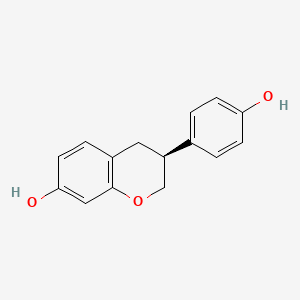 (S)-3-(4-Hydroxyphenyl)chroman-7-ol chemical structure (CAS 531-95-3)
