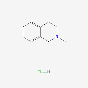 2-Methyl-1,2,3,4-tetrahydroisoquinoline hydrochloride chemical structure (CAS 53112-33-7)