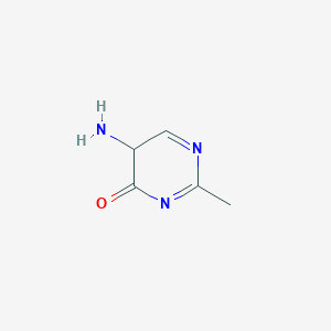 5-Amino-2-methylpyrimidin-4(3H)-one chemical structure (CAS 53135-22-1)