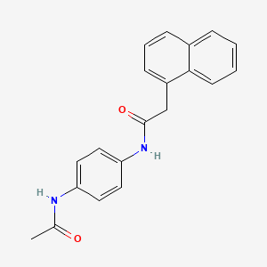 N-(4-Acetamidophenyl)-2-(naphthalen-1-yl)acetamide chemical structure (CAS 531493-53-5)