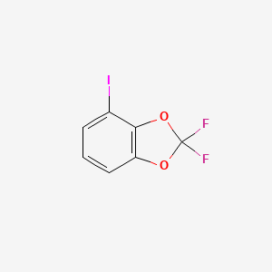 2,2-Difluoro-4-iodobenzo[d][1,3]dioxole chemical structure (CAS 531508-54-0)