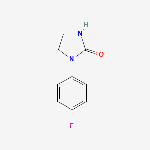 1-(4-Fluorophenyl)imidazolidin-2-one chemical structure (CAS 53159-75-4)