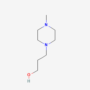 3-(4-Methylpiperazin-1-yl)propan-1-ol chemical structure (CAS 5317-33-9)