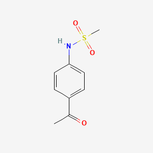N-(4-Acetylphenyl)methanesulfonamide chemical structure (CAS 5317-89-5)