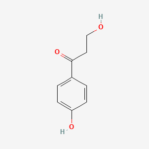 3-Hydroxy-1-(4-hydroxyphenyl)propan-1-one chemical structure (CAS 53170-93-7)