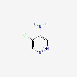 5-Chloropyridazin-4-amine chemical structure (CAS 53180-92-0)
