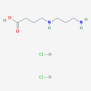 4-((3-Aminopropyl)amino)butanoic acid dihydrochloride chemical structure (CAS 53185-44-7)