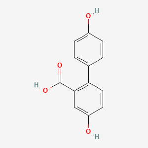 4,4'-Dihydroxy-[1,1'-biphenyl]-2-carboxylic acid chemical structure (CAS 53197-57-2)