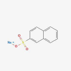 Sodium 2-naphthalenesulfonate chemical structure (CAS 532-02-5)