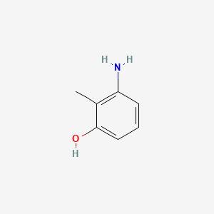 3-Amino-2-methylphenol chemical structure (CAS 53222-92-7)