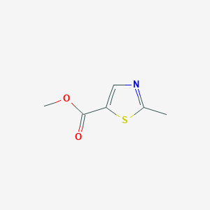 Methyl 2-methylthiazole-5-carboxylate chemical structure (CAS 53233-90-2)
